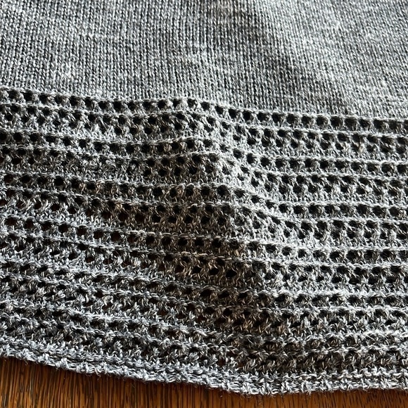 Torrid Cardigan Crochet Trim Cascade Front Size 00 M/L Heather Gray Long Sleeves - Picture 14 of 14